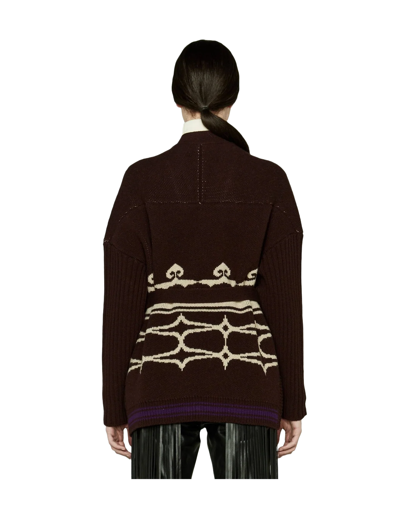 Women | Nanten Cardigan Extrafine Merino Wool with Belt At The Waist