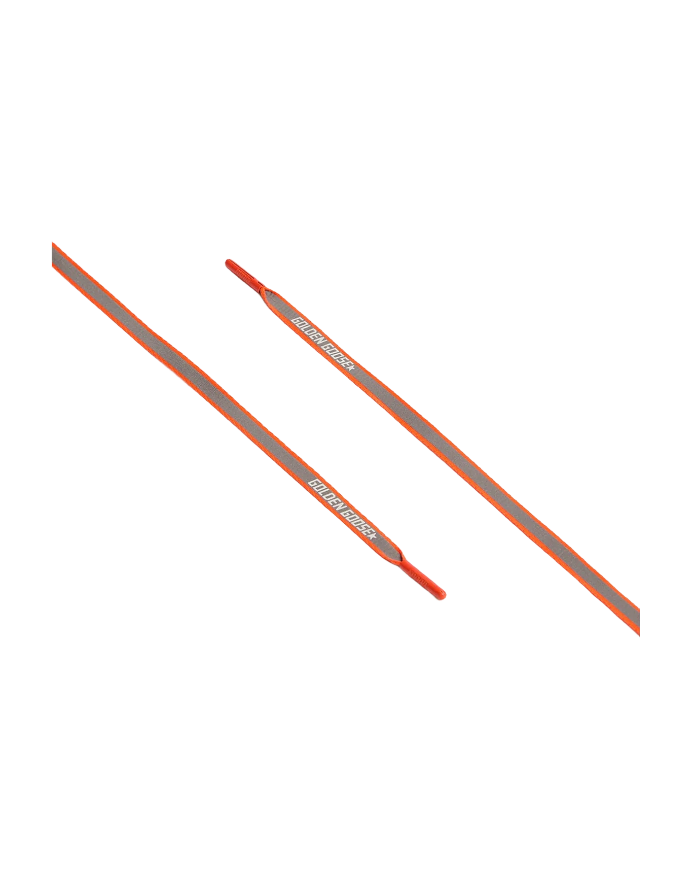 Women | Neon Orange Reflective Laces with Logo - Image 2