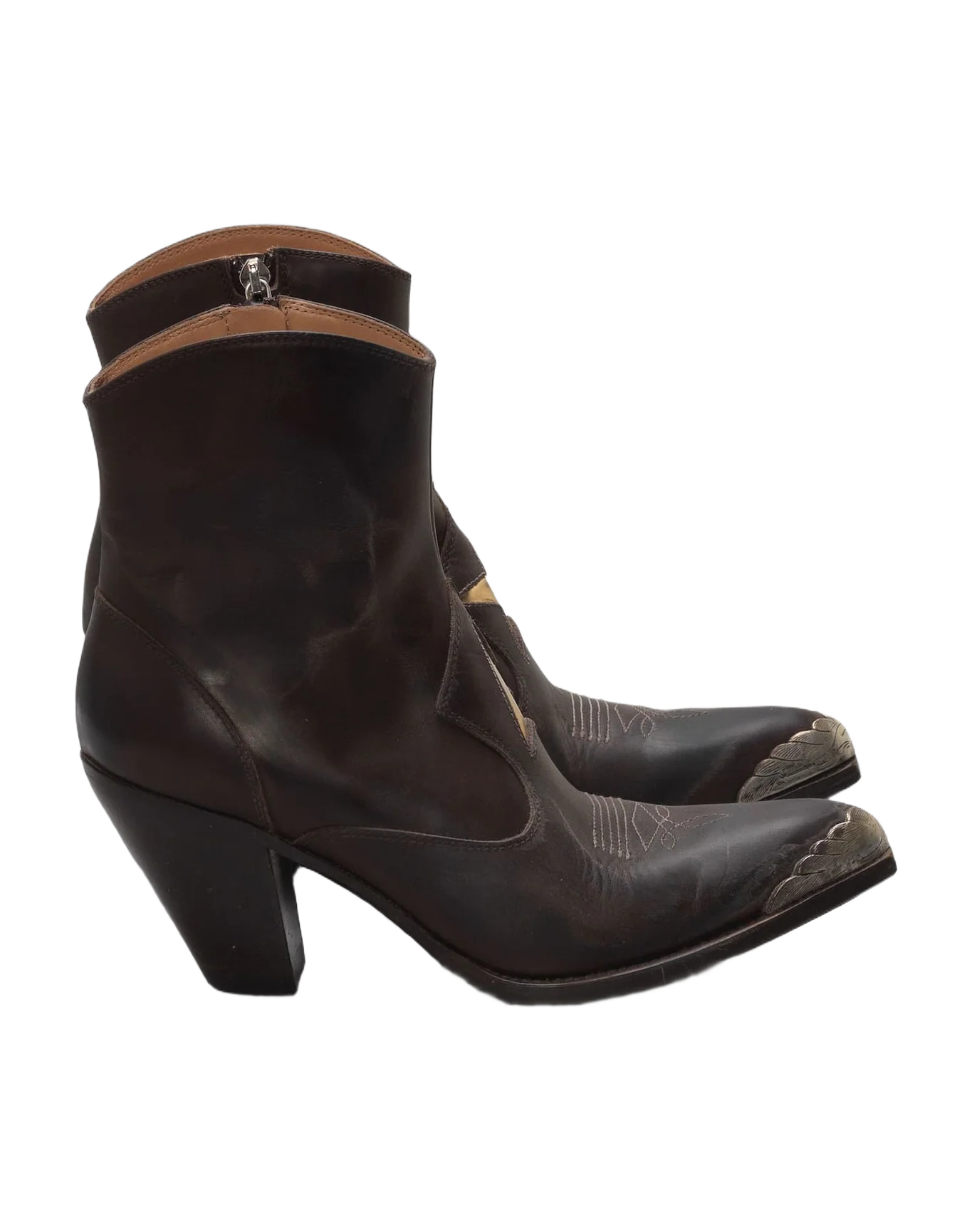 Women | Nora Ankle Boots with A Gold Star & Metal Plate (V1) - Image 6