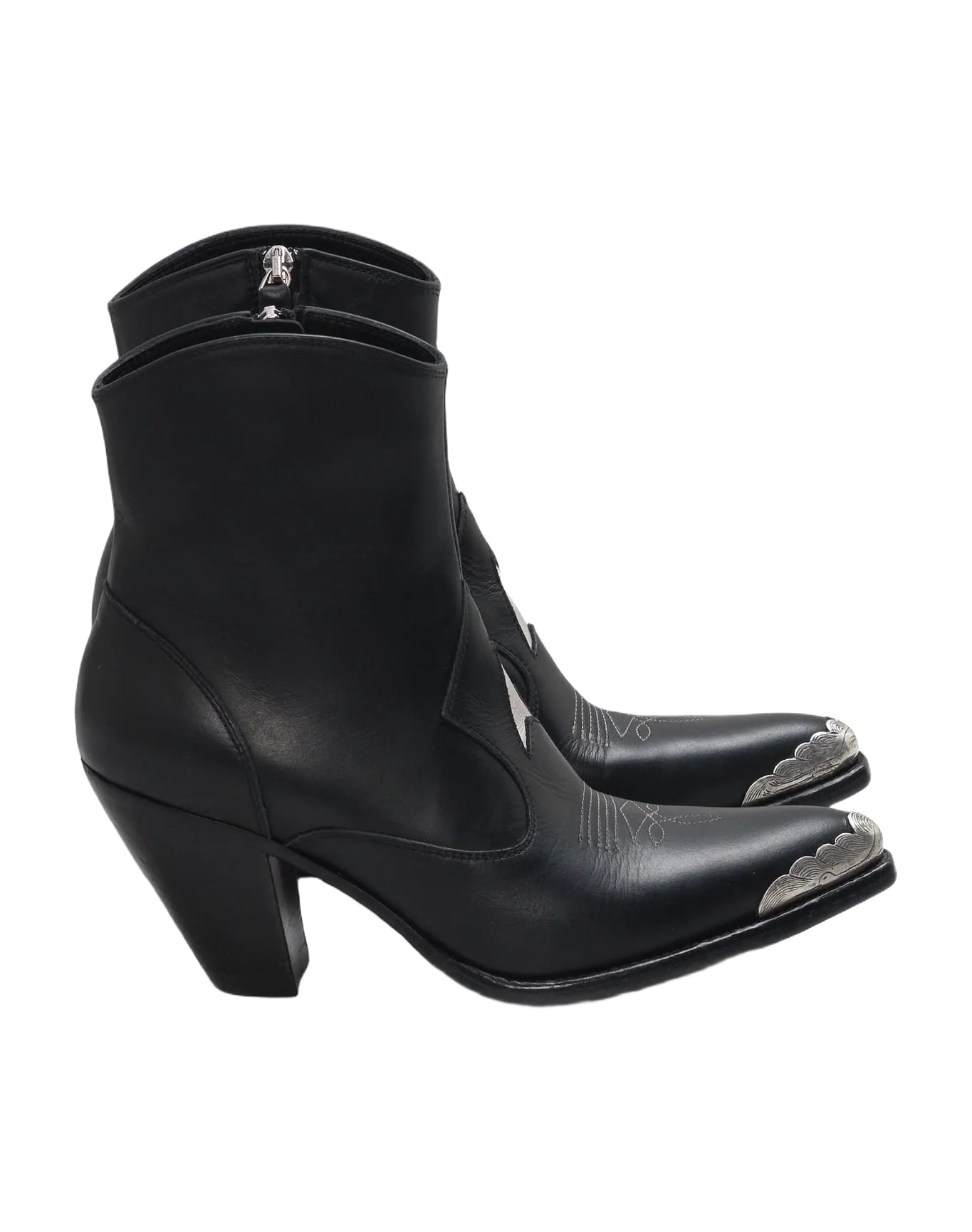 Women | Nora Ankle Boots with A Gold Star & Metal Plate (V2) - Image 6