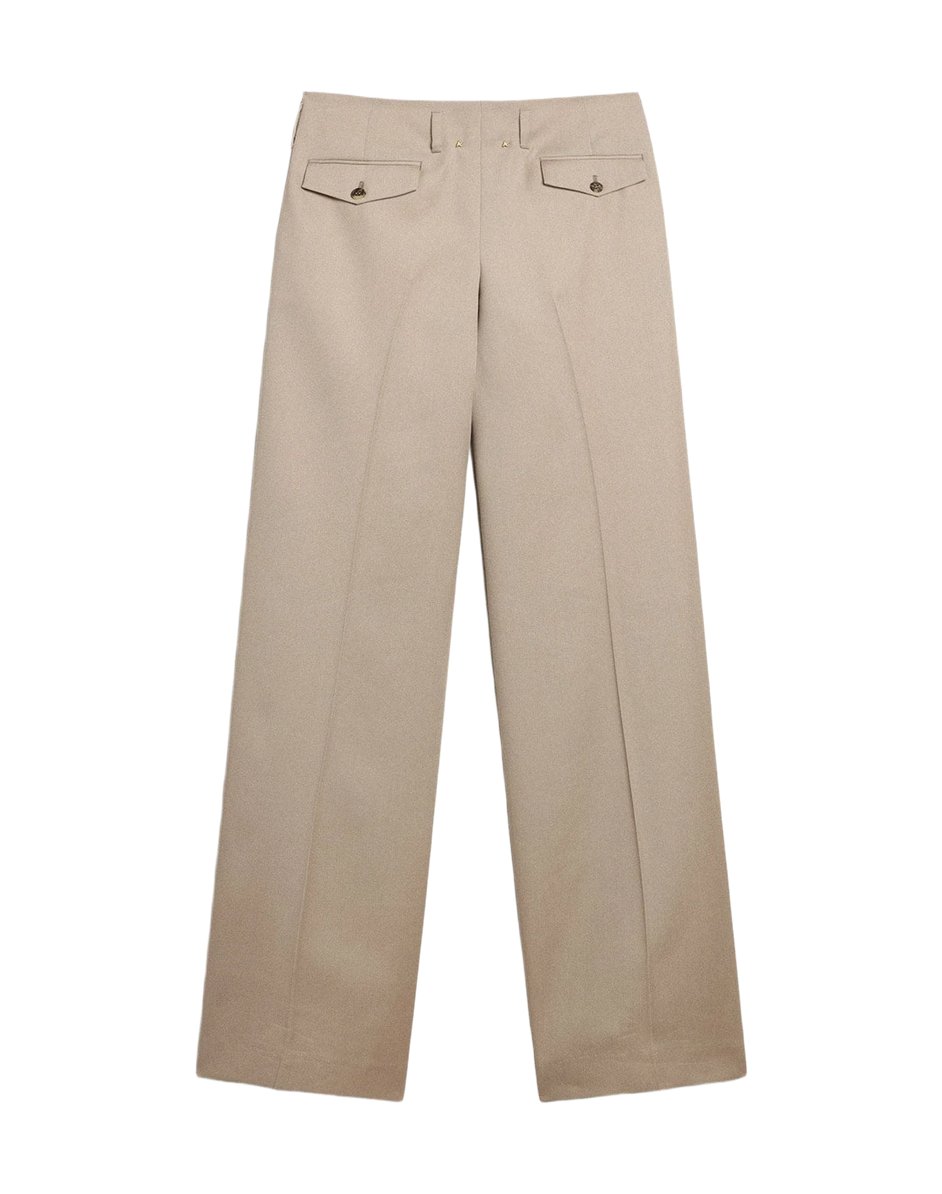 Women | Pants Light Beige Wool Gabardine | Roasted Cashew - Image 11