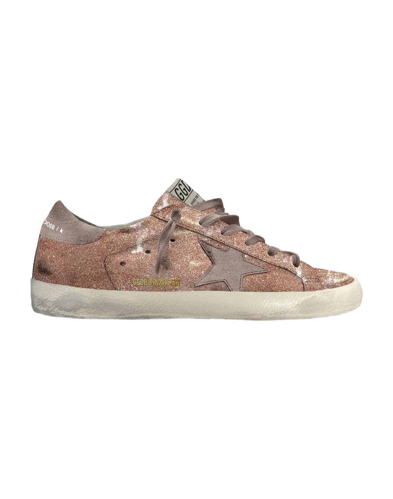 Women | Peach Colored Super-Star with Pink Star & Heel Tab | Peach x Antique Pink