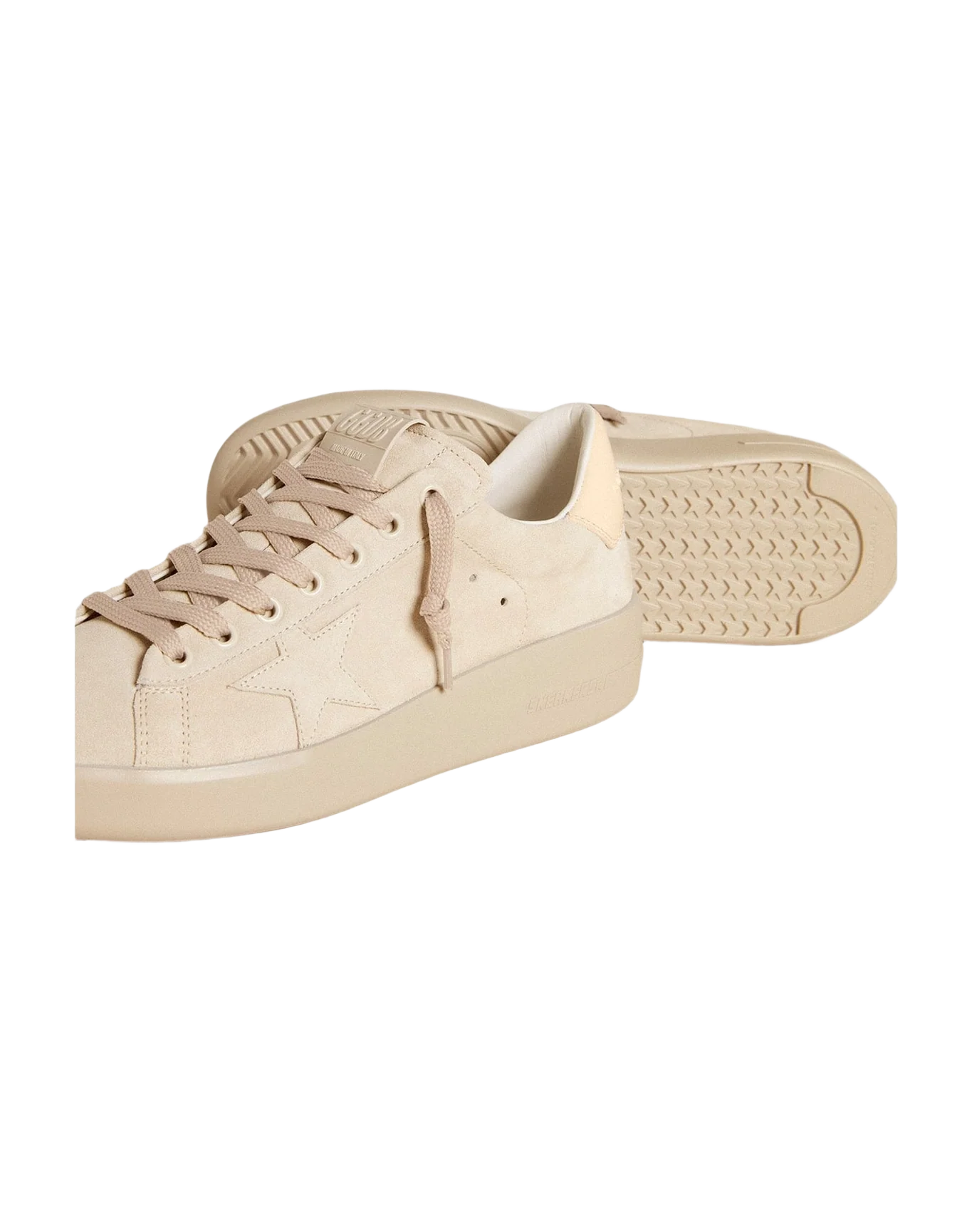Women | Pure-Star Wo Beige Leather | Nacreous Clouds x White