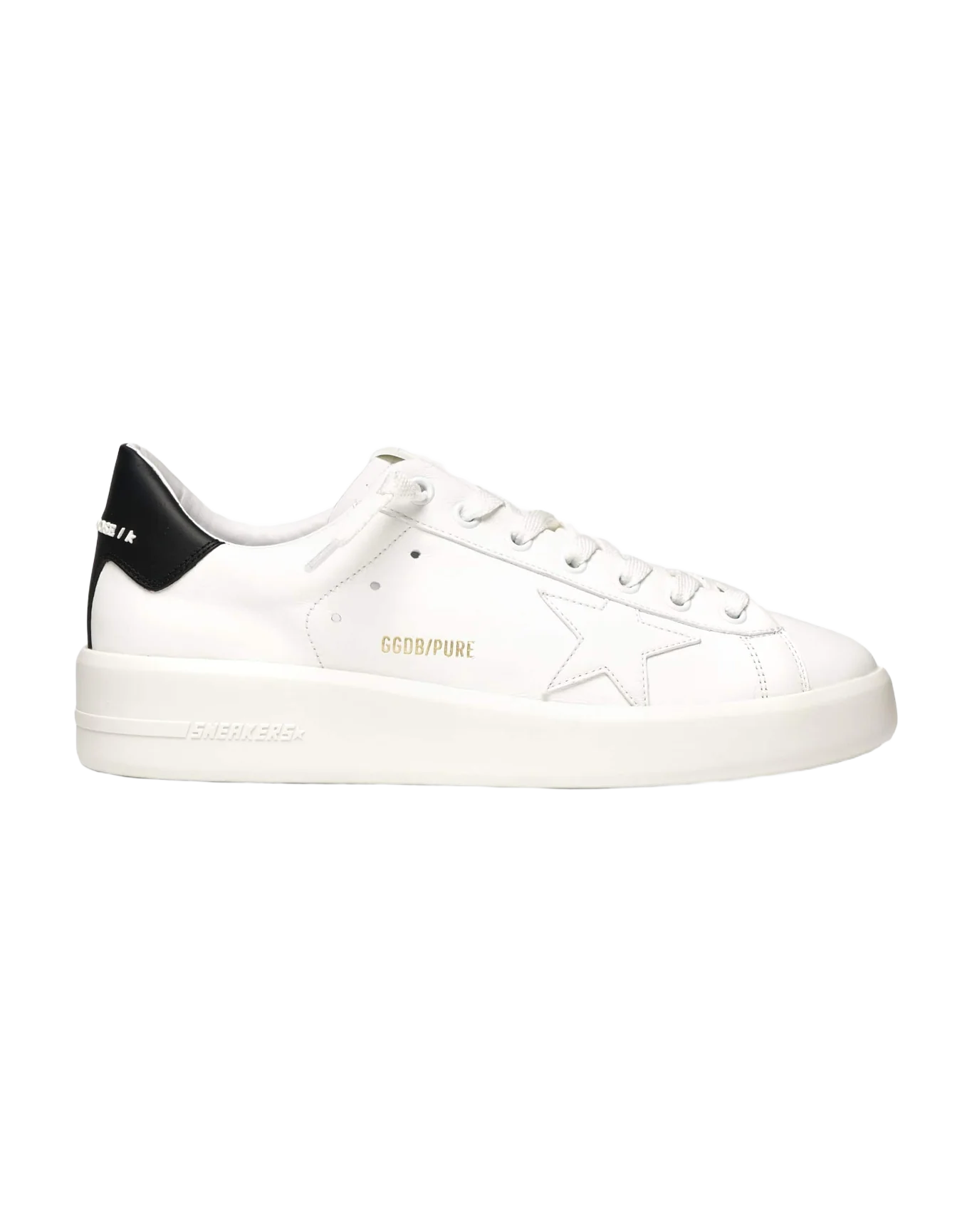 Women | Purestar White Leather | White x Black - Image 2