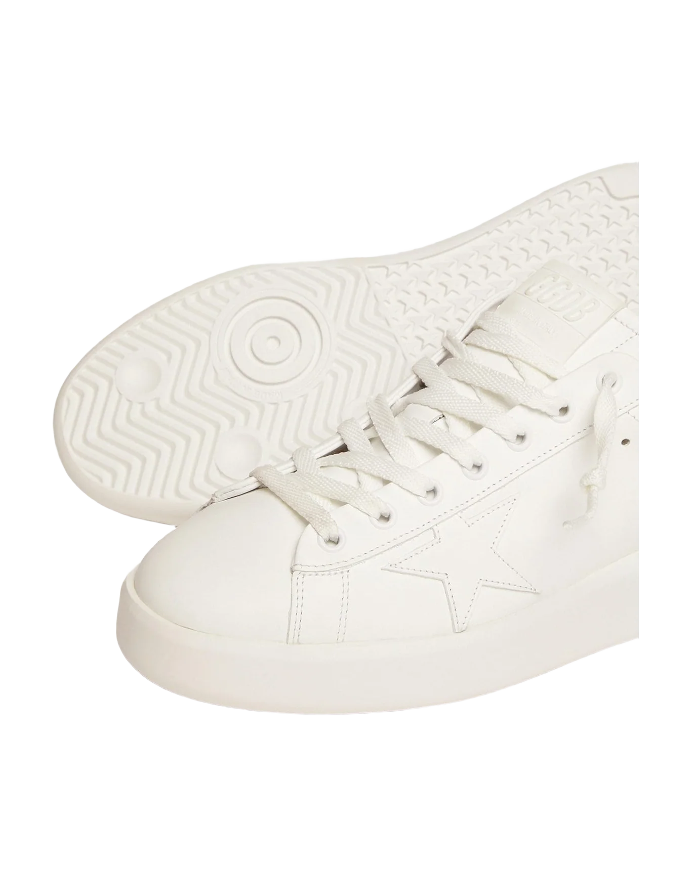 Women | Purestar White Leather | White x Black - Image 3