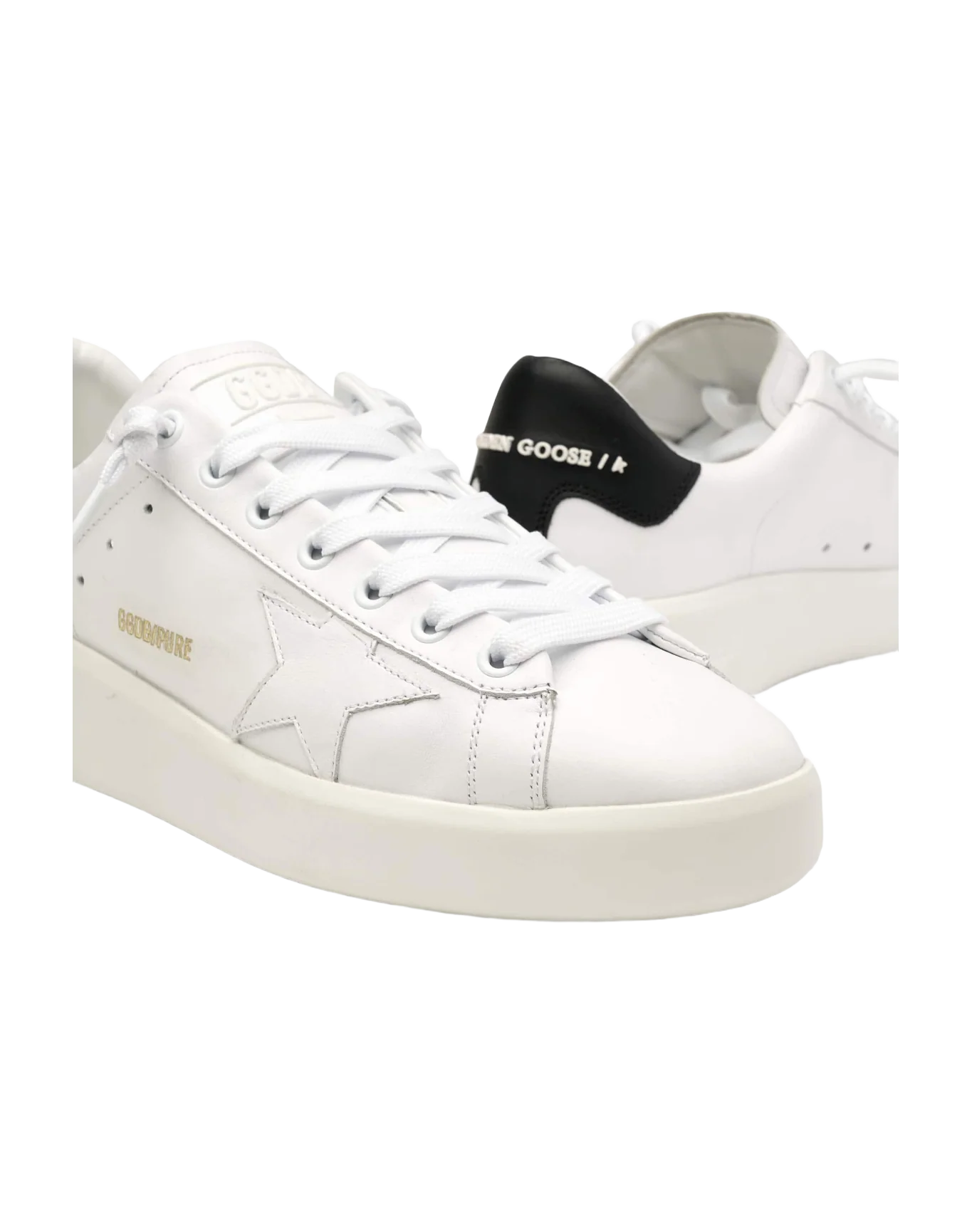 Women | Purestar White Leather | White x Black - Image 6