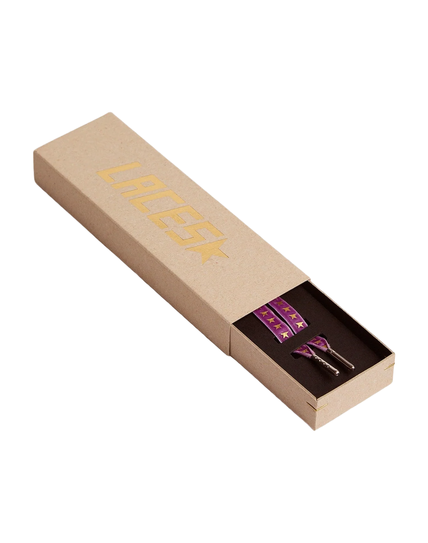 Women | Purple Velvet Laces with Gold Stars - Image 2
