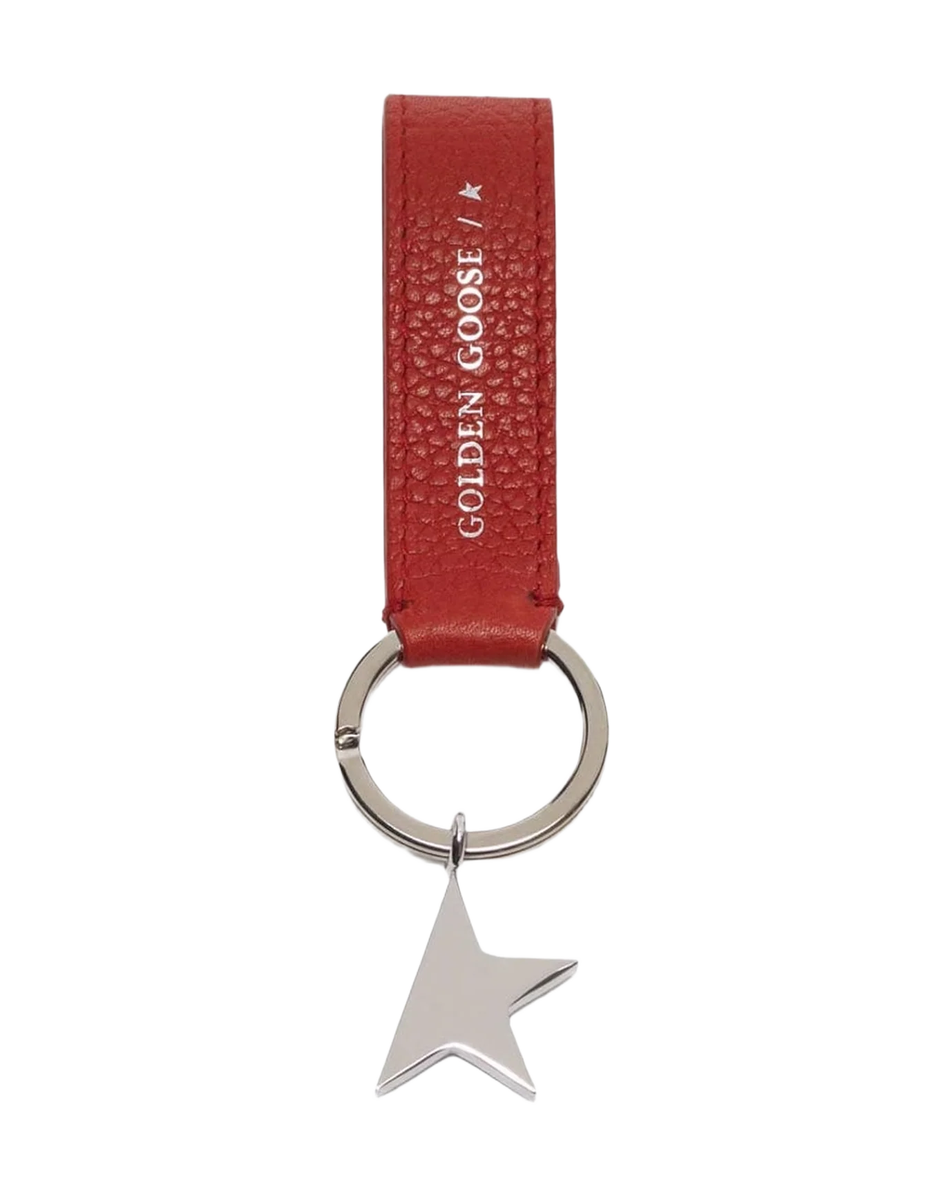 Women | Red Star Keyring with Silver Pendant