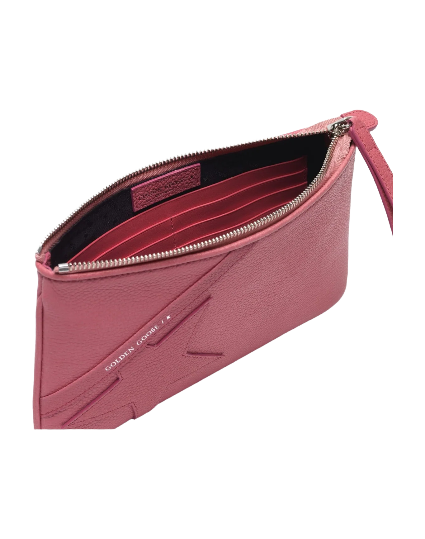 Women | Red Star Wrist Clutch Bag Grained Leather