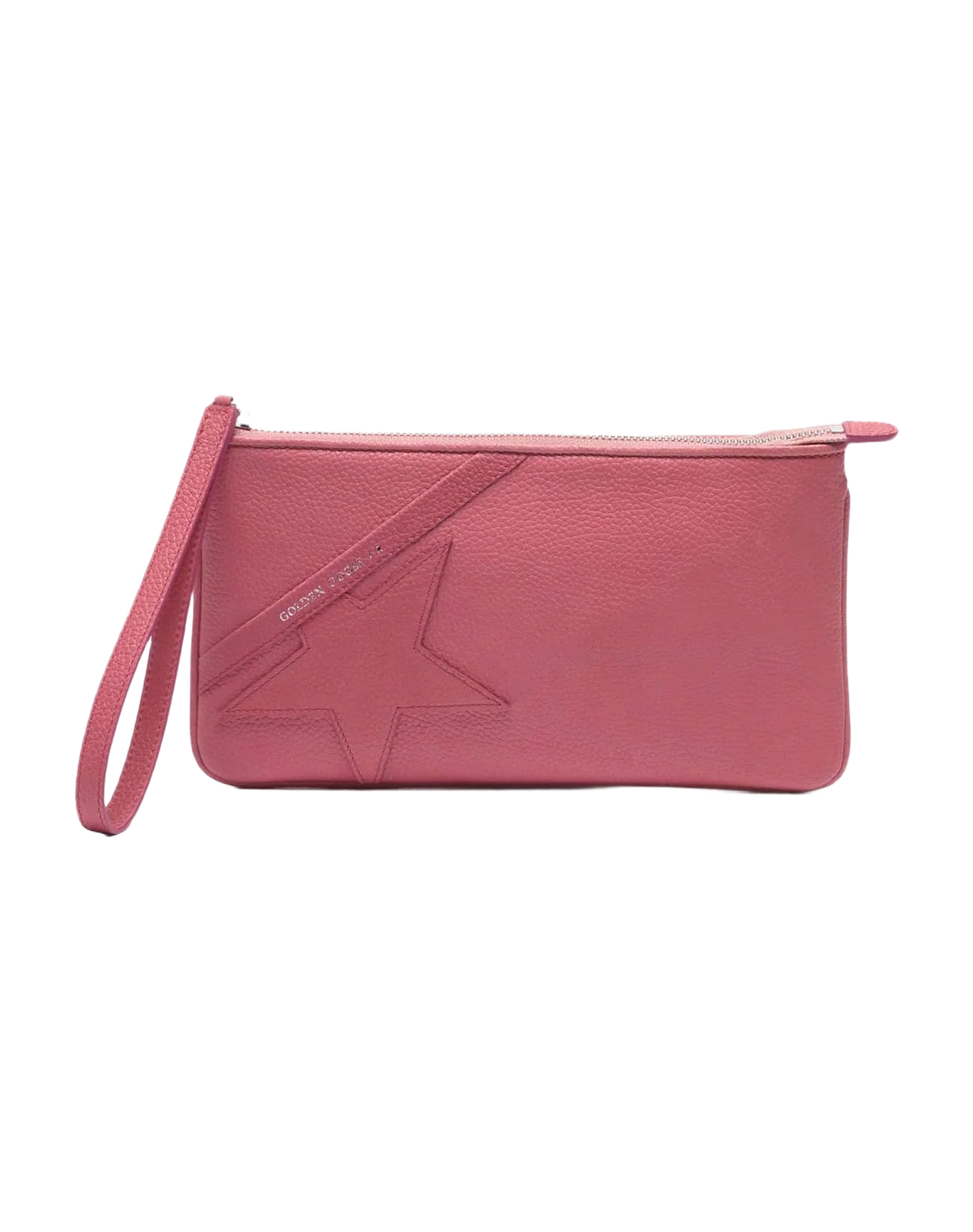 Women | Red Star Wrist Clutch Bag Grained Leather - Image 3