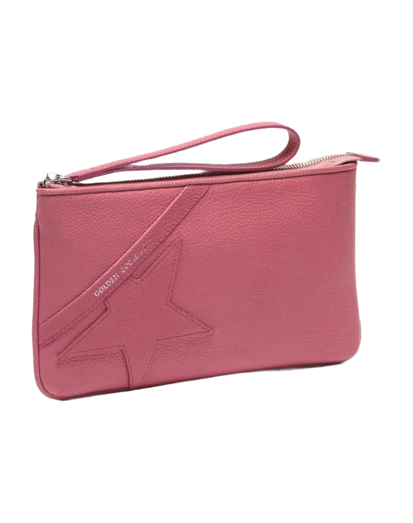 Women | Red Star Wrist Clutch Bag Grained Leather - Image 5
