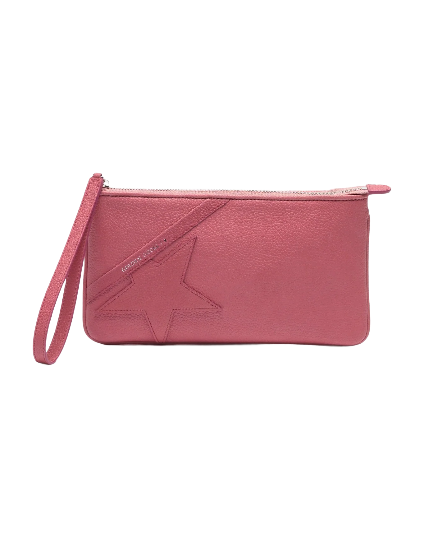 Women | Red Star Wrist Clutch Bag Grained Leather - Image 6