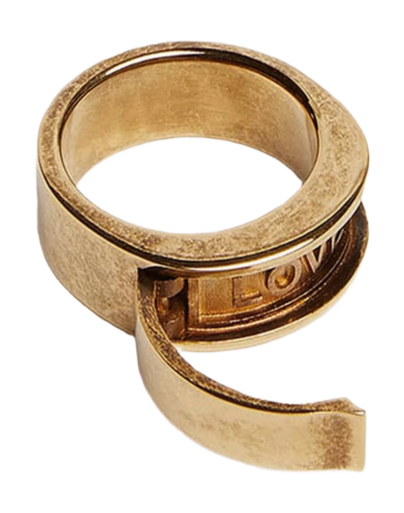 Women | Ring Antique Gold Color with Hidden Message | Antique Gold - Image 4