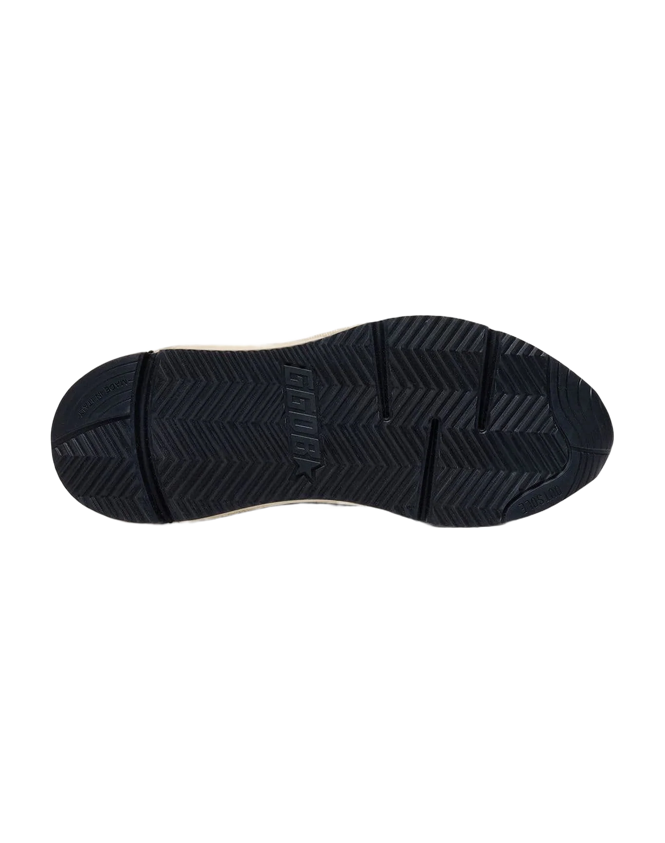 Women | Running Sole Black Nappa Leather & Nylon with A Silver Leather Star | Black x Silver - Image 6