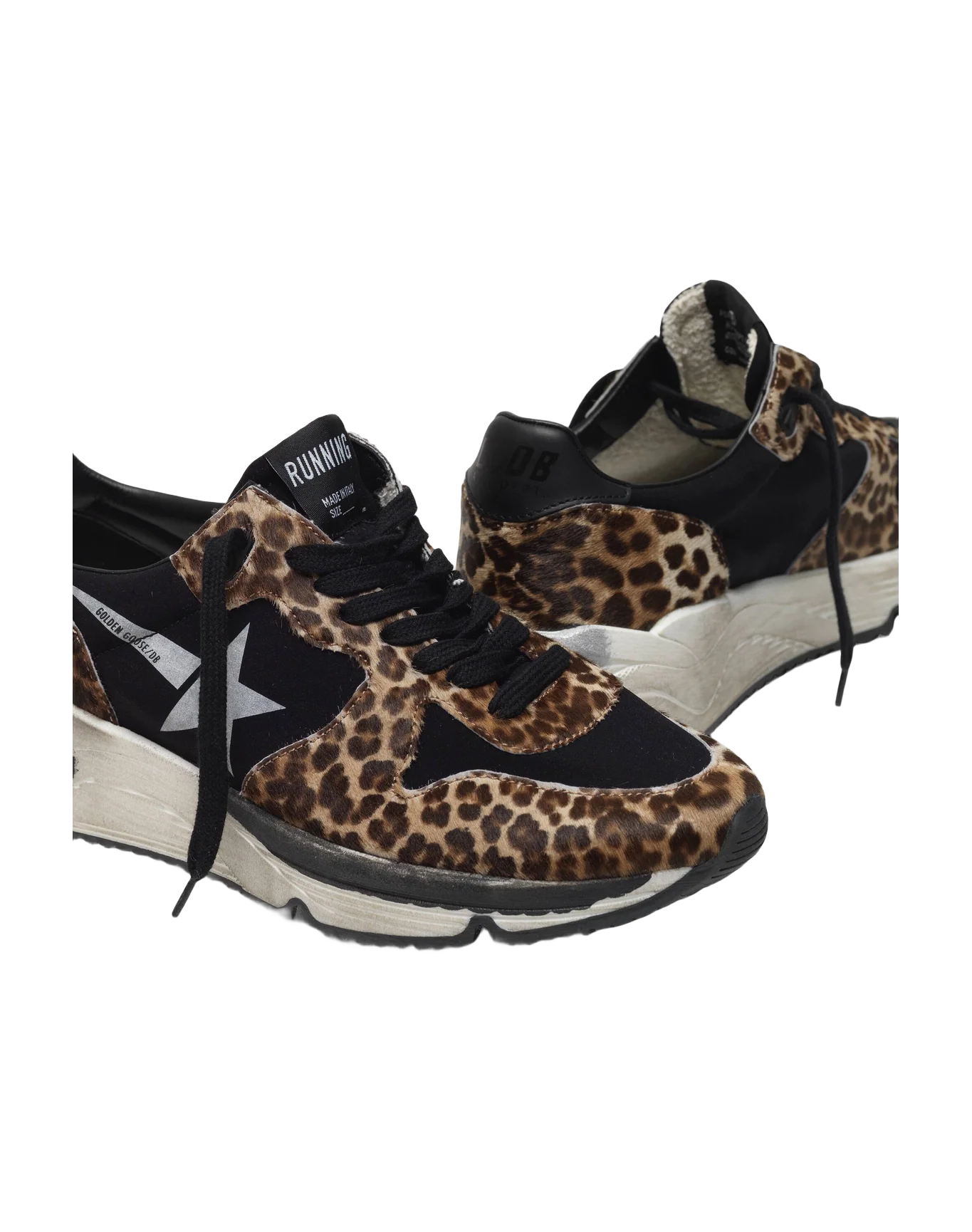 Women | Running Sole Sneakers Leopard-Print Pony Skin - Image 2
