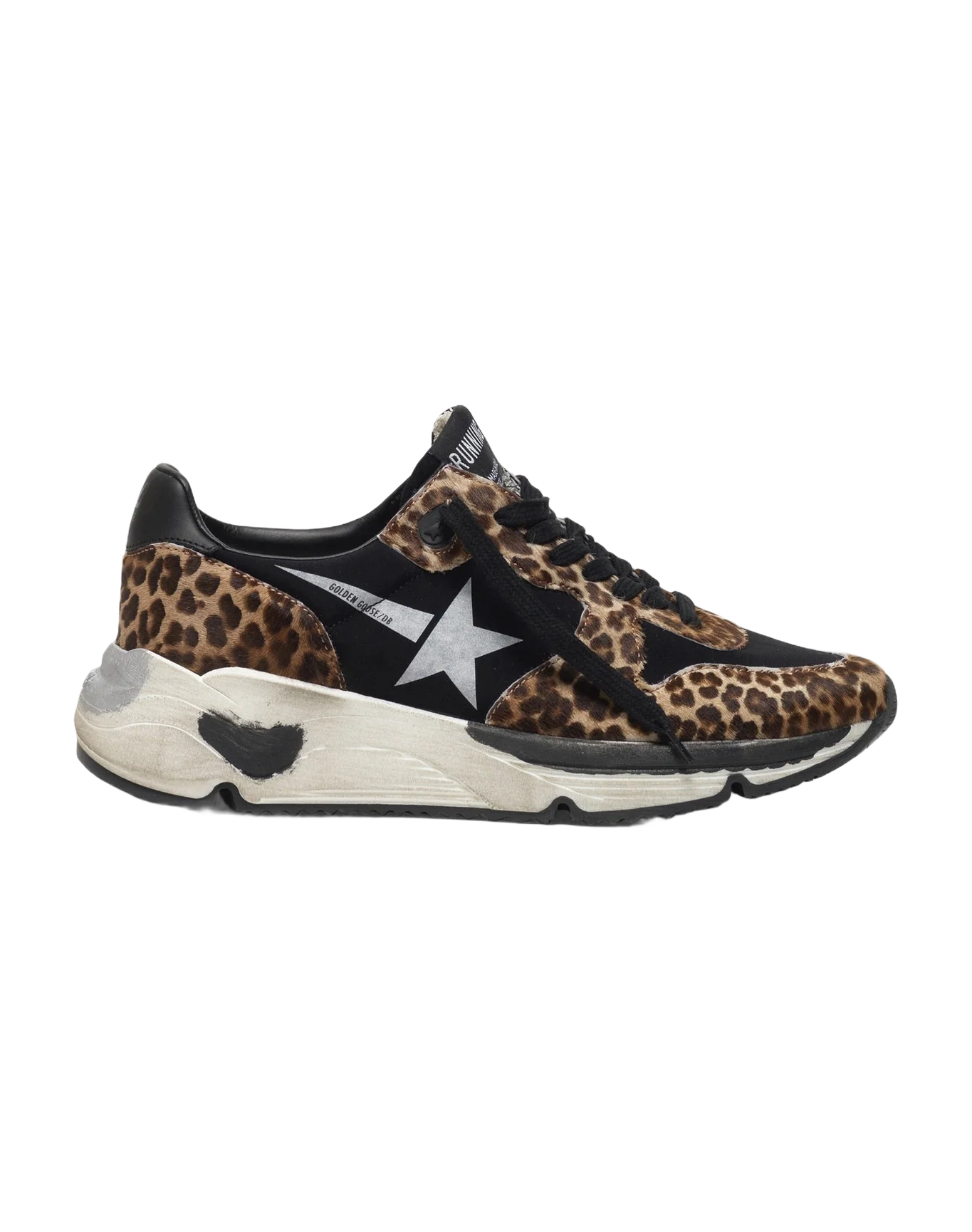 Women | Running Sole Sneakers Leopard-Print Pony Skin - Image 4