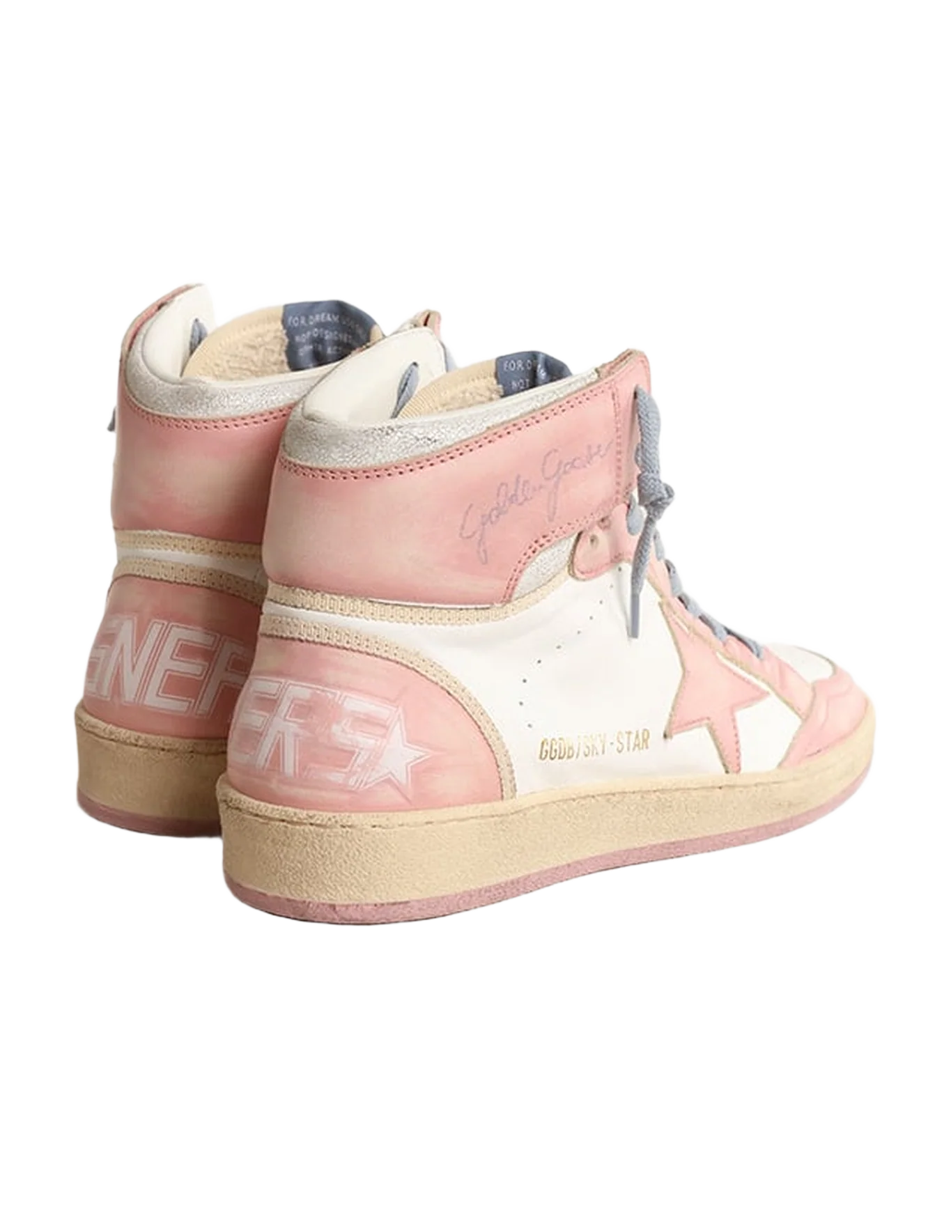 Women | Sky-Star White Nappa with Pink Leather Star & Inserts | Pink x White x Buttercream - Image 2