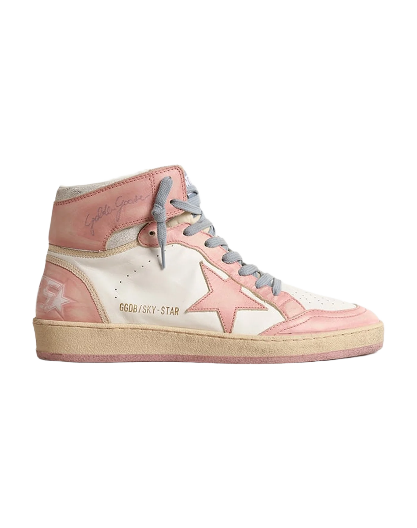 Women | Sky-Star White Nappa with Pink Leather Star & Inserts | Pink x White x Buttercream - Image 5