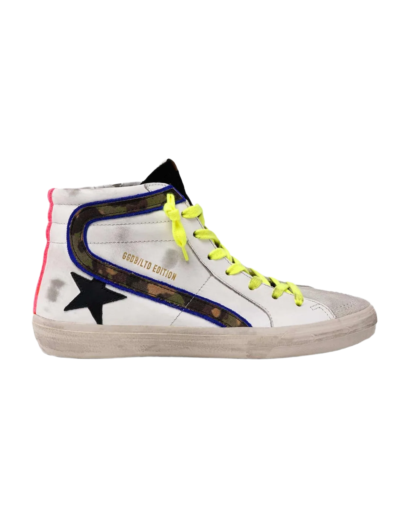 Women | Slide Sneakers with Camouflage Flash & Fluorescent Laces - Image 2