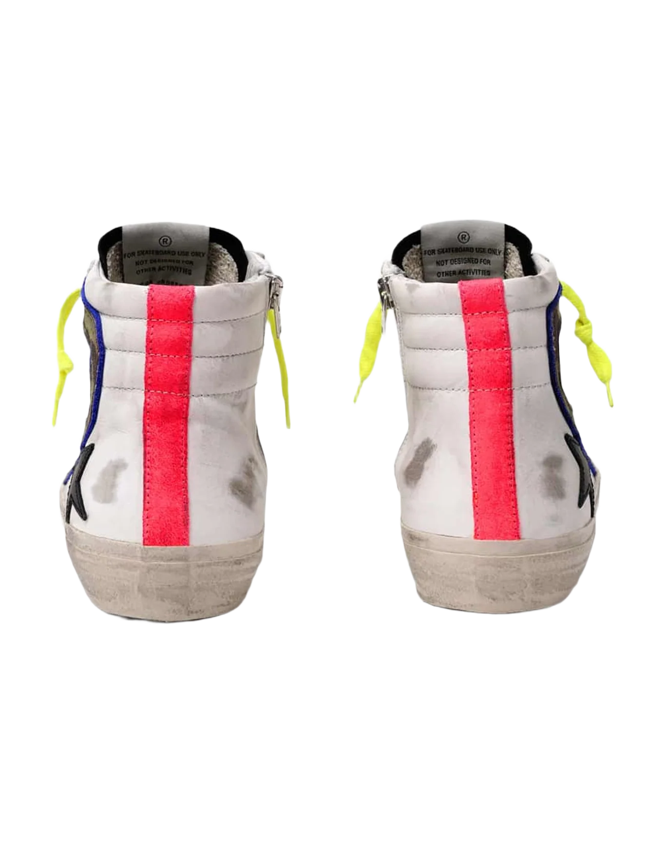 Women | Slide Sneakers with Camouflage Flash & Fluorescent Laces - Image 4