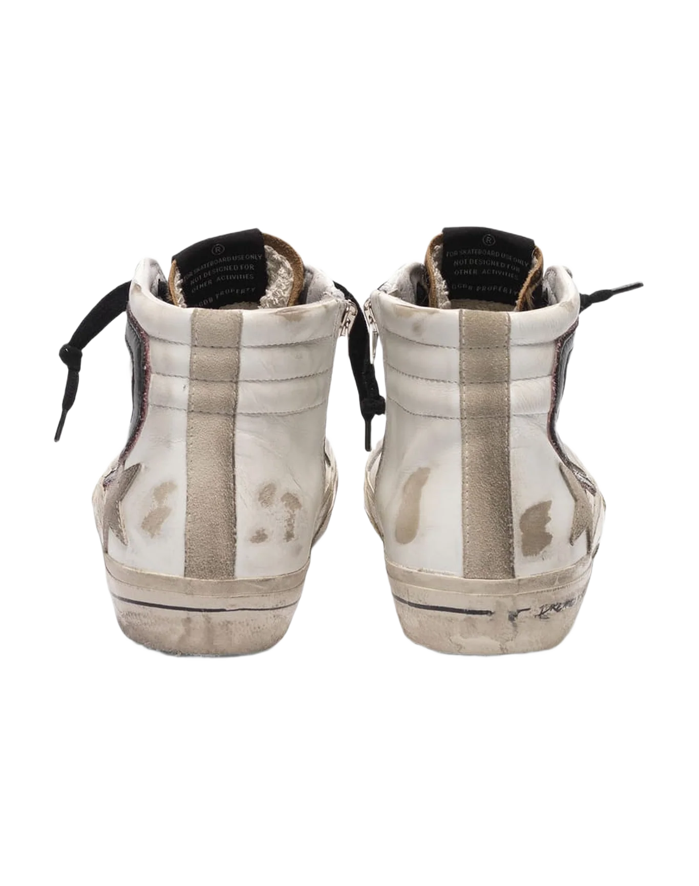 Women | Slide Sneakers with Leopard-Print Pony Skin Insert & Glitter Detail - Image 6