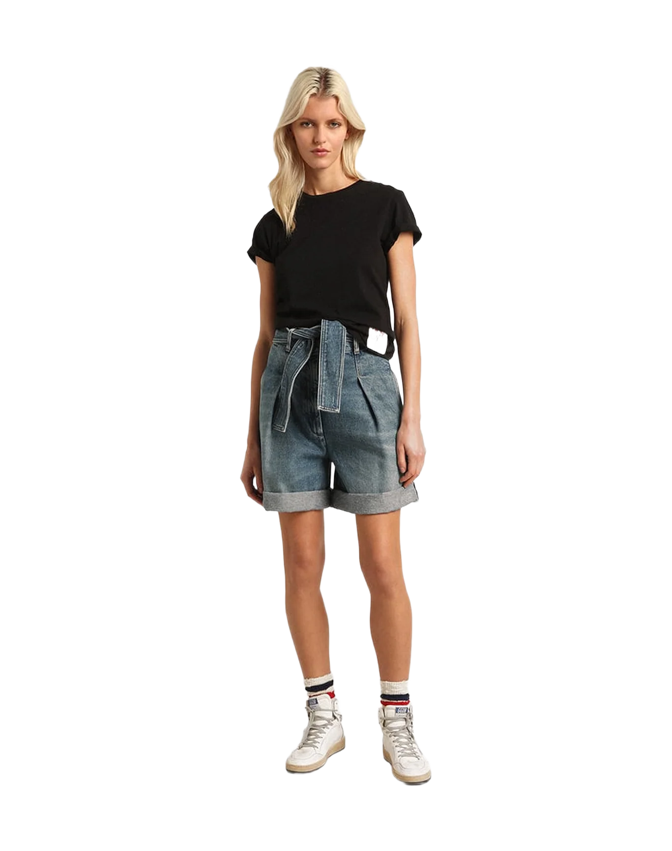 Women | Slim-Fit Distressed T-Shirt Black | Vintage Black - Image 3