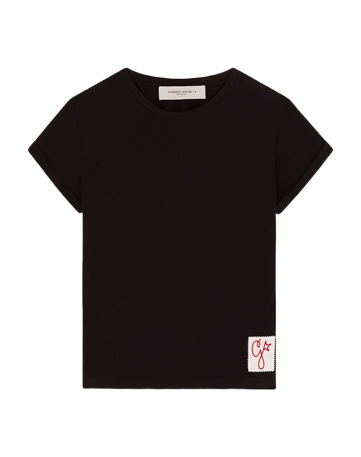 Women | Slim-Fit Distressed T-Shirt Black | Vintage Black - Image 7