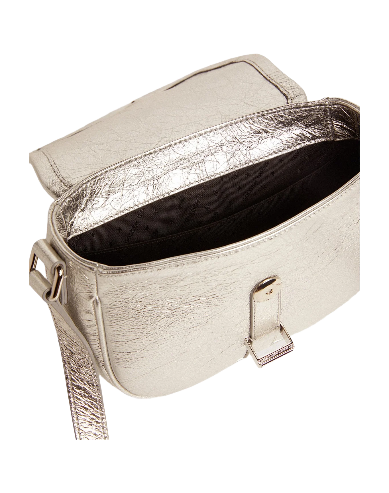 Women | Small Rodeo Bag Silver Laminated Leather | Silver - Image 10