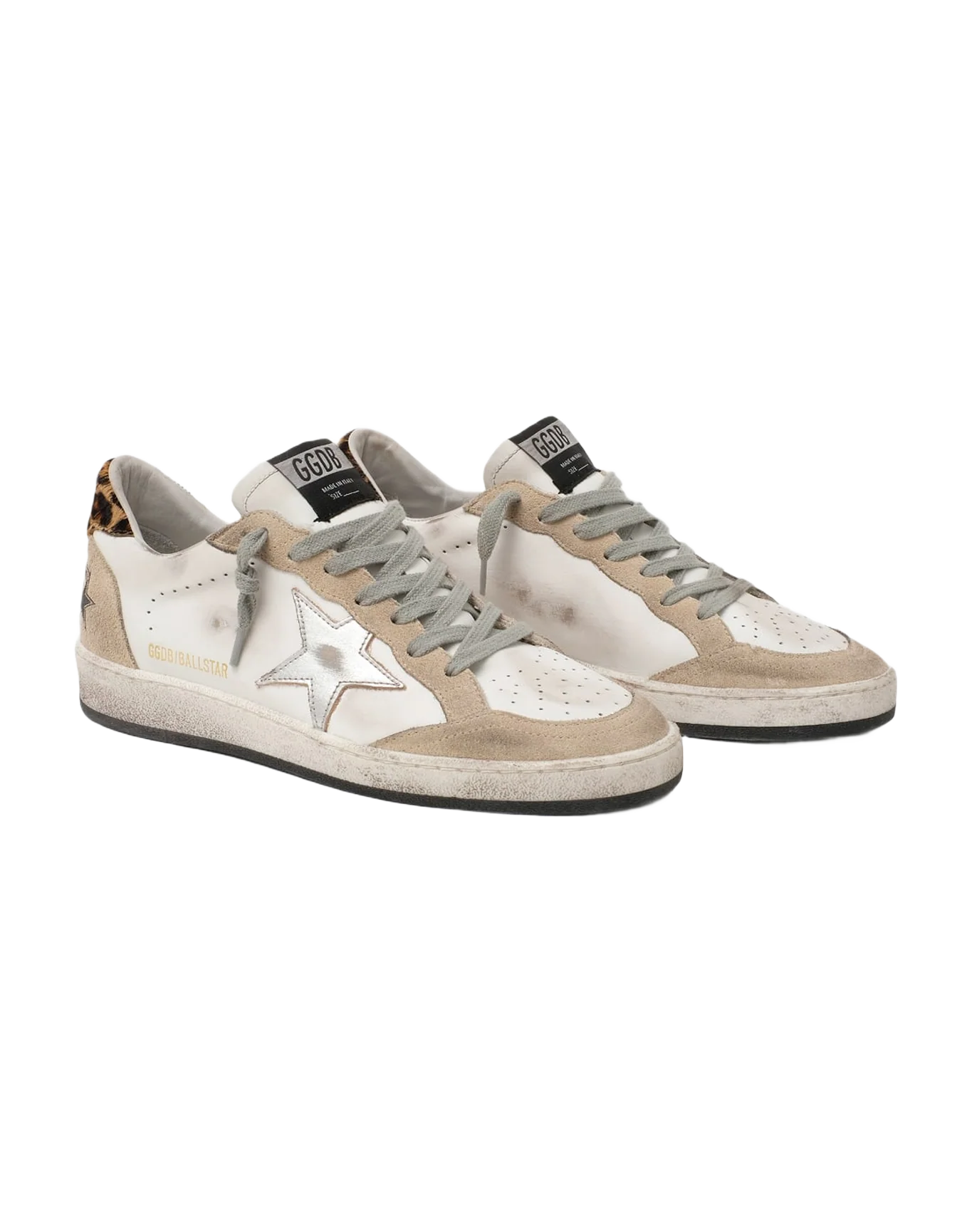 Women | Sneakers Ball Star Col A75 Pearl Suede-Horsy-Silver - Image 3