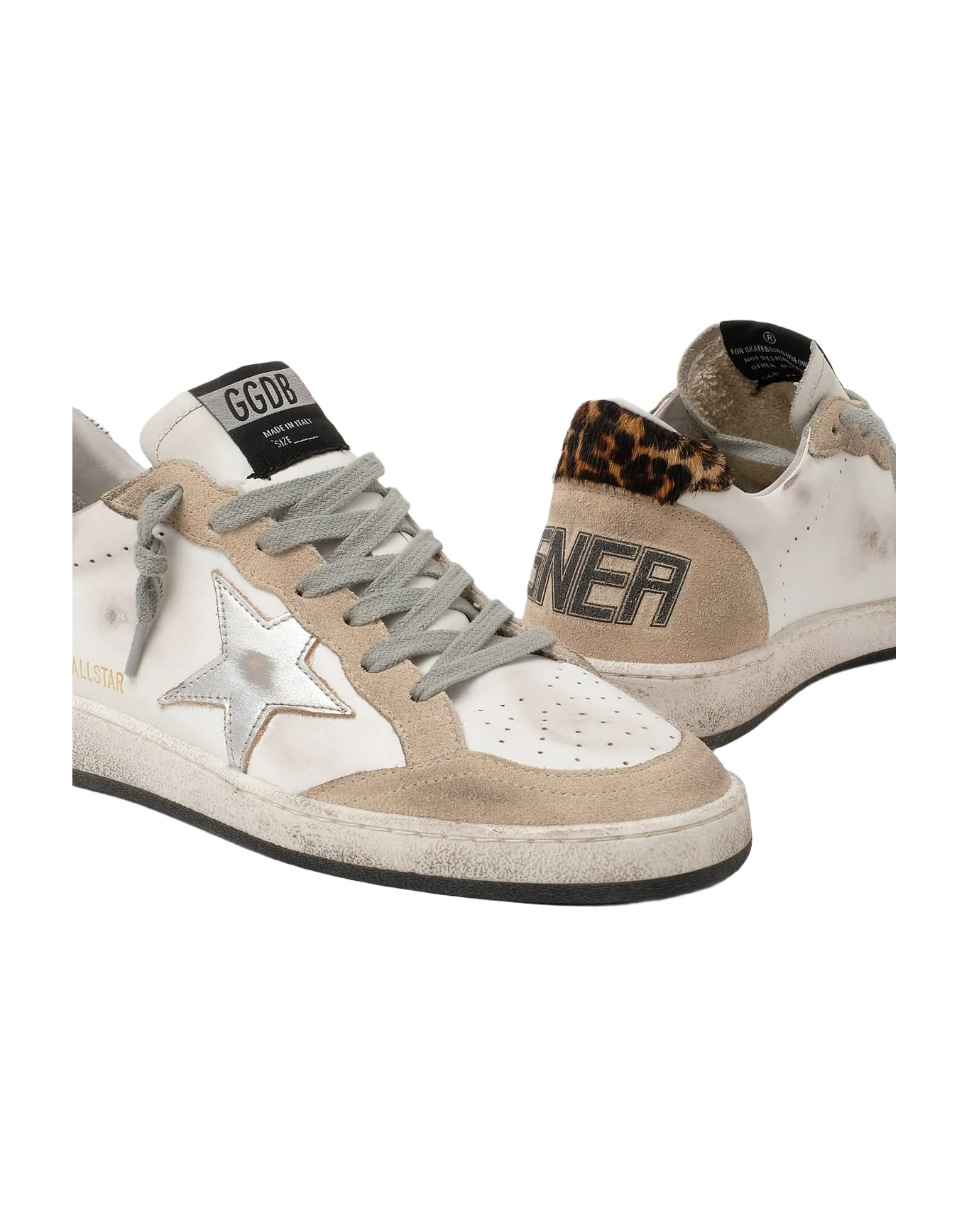 Women | Sneakers Ball Star Col A75 Pearl Suede-Horsy-Silver - Image 6