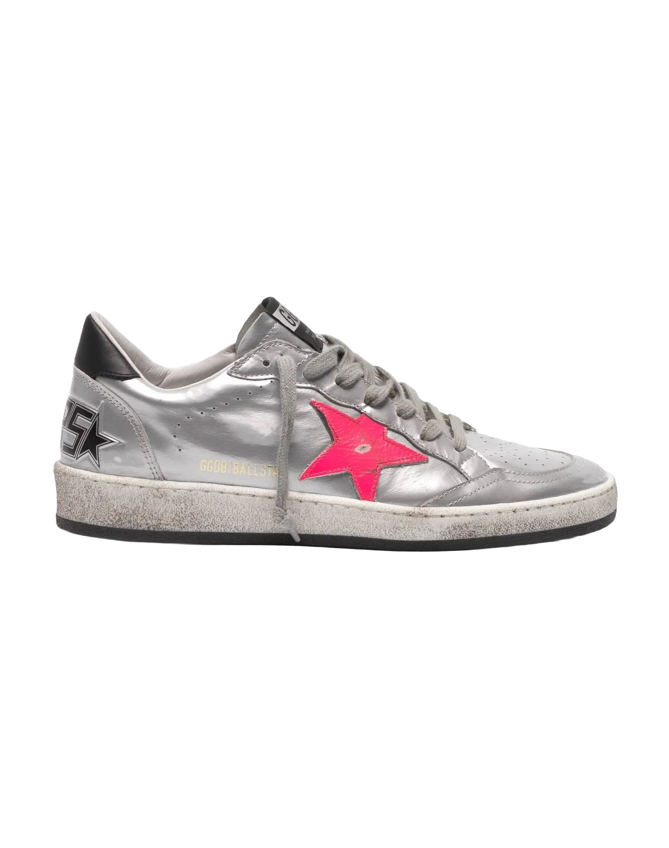 Women | Sneakers Ball Star Silver Metallic Leather - Image 2