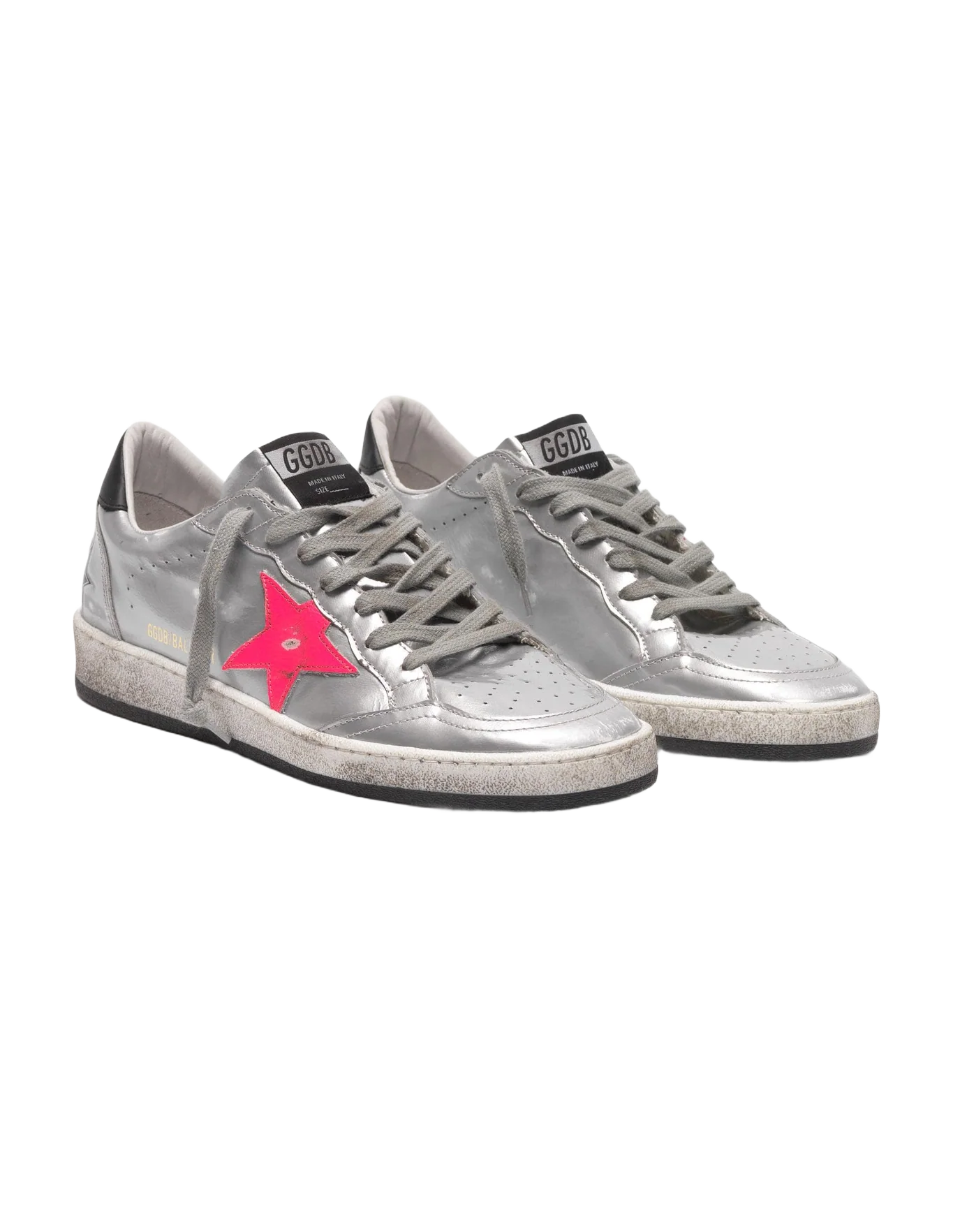 Women | Sneakers Ball Star Silver Metallic Leather - Image 6