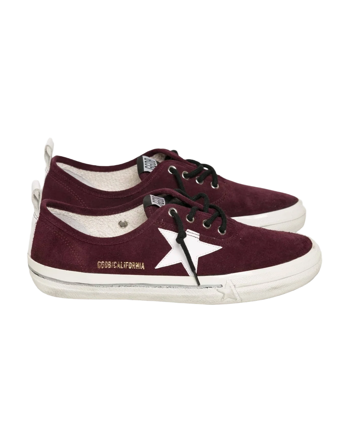 Women | Sneakers California Bordeaux Suede-White Star - Image 2
