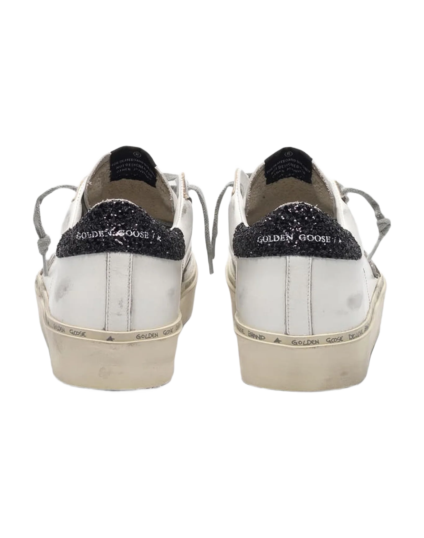 Women | Sneakers Hi Star White Leather-Black Glitter - Image 2