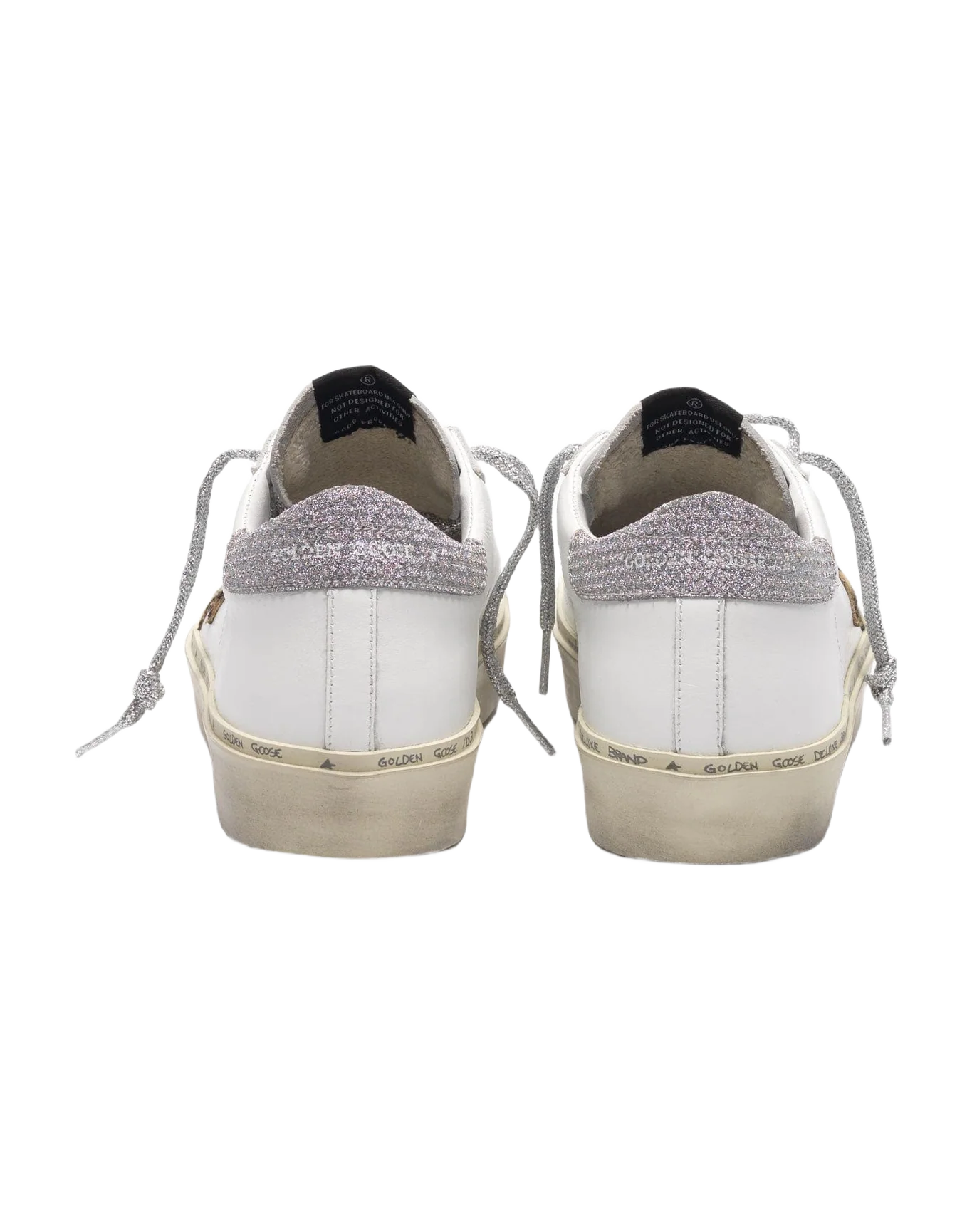 Women | Sneakers Hi Star White Leather-Leopard-Lurex - Image 3