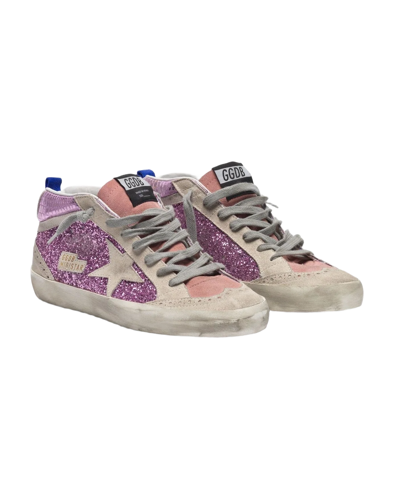 Women | Sneakers Mid Star Pink Glitter Cocco-Ice Star