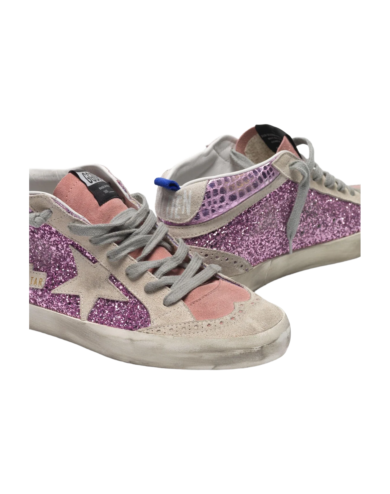 Women | Sneakers Mid Star Pink Glitter Cocco-Ice Star - Image 6