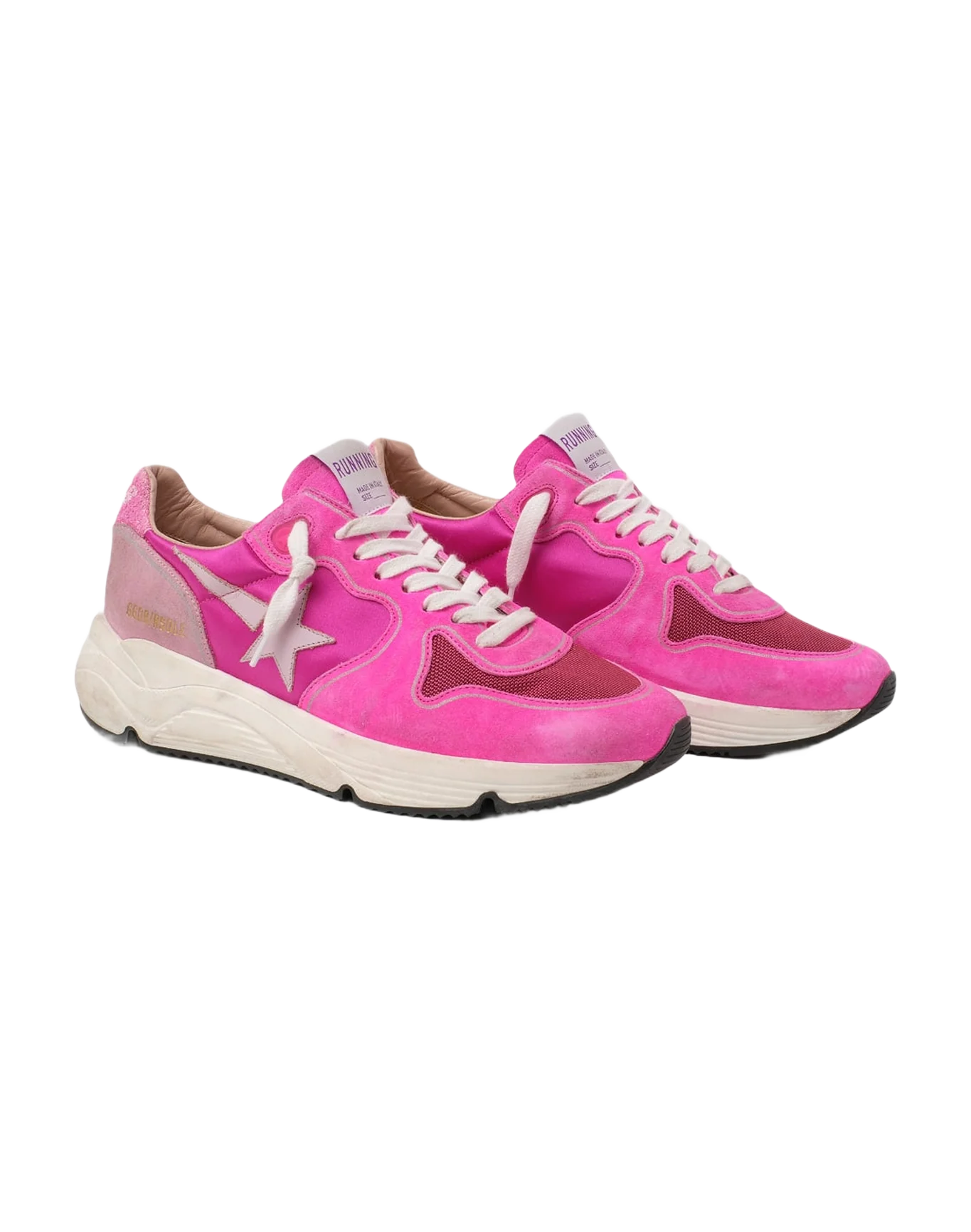 Women | Sneakers Running Sole Col N1 Fuxia Suede-Pink Star - Image 8