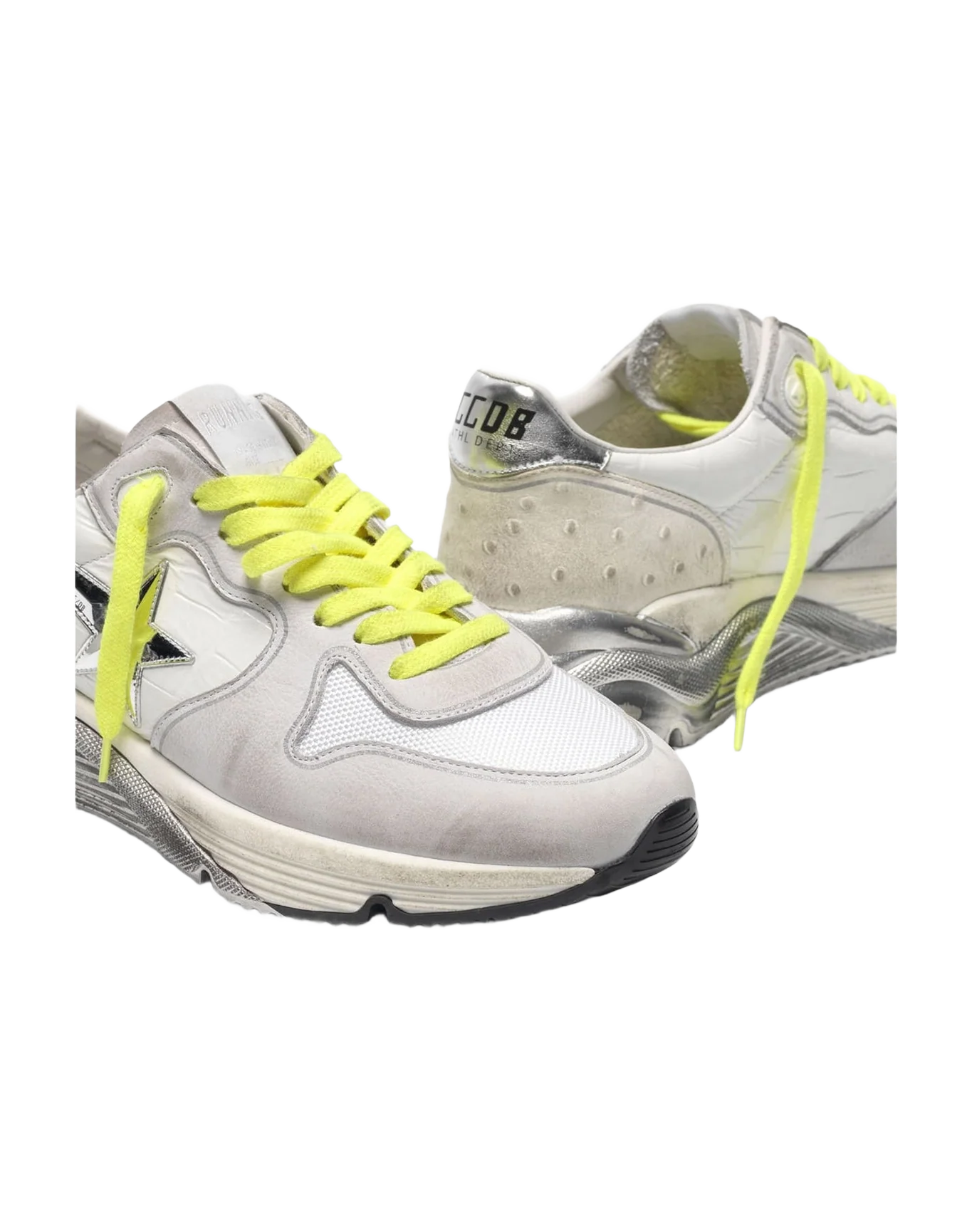 Women | Sneakers Running Sole White Nabuk-Embossed