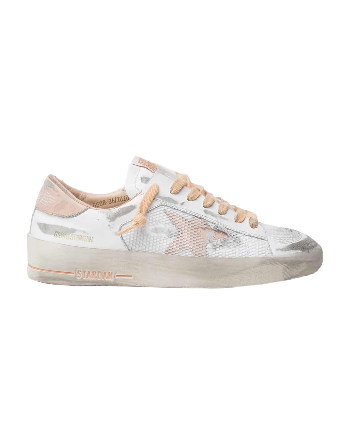 Women | Sneakers Stardan White Leather-Pastel Peach - Image 3