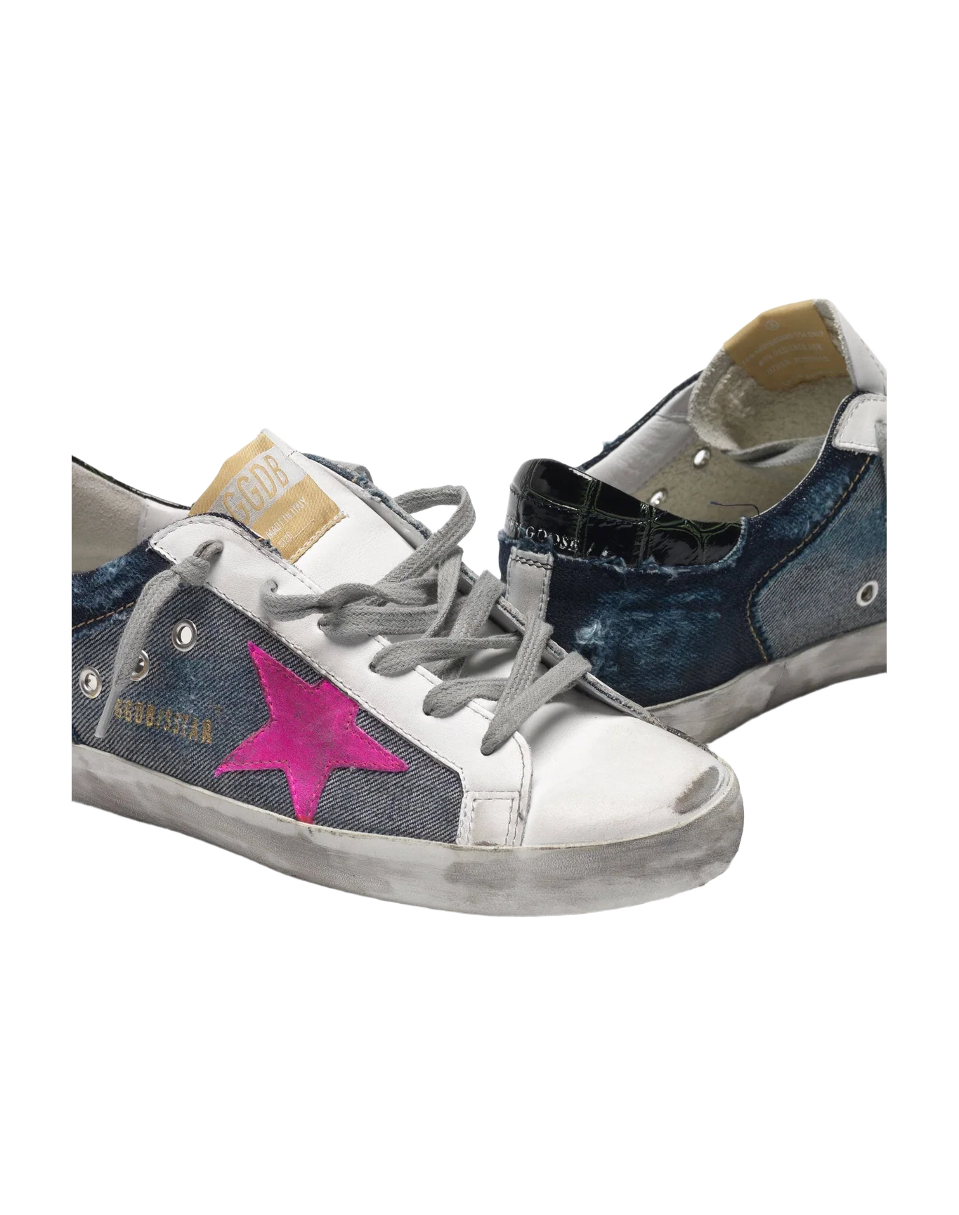 Women | Sneakers Super-Star Blue Denim-Fuxia Suede - Image 8