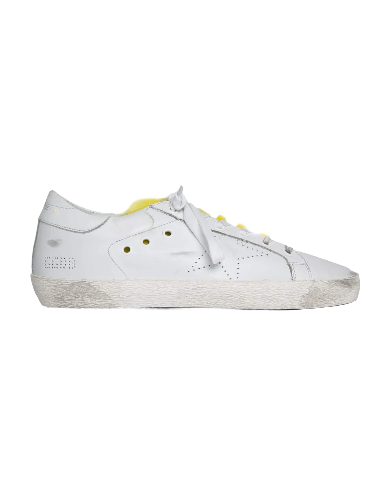 Women | Sneakers Superstar White Leather Skate/Yellow