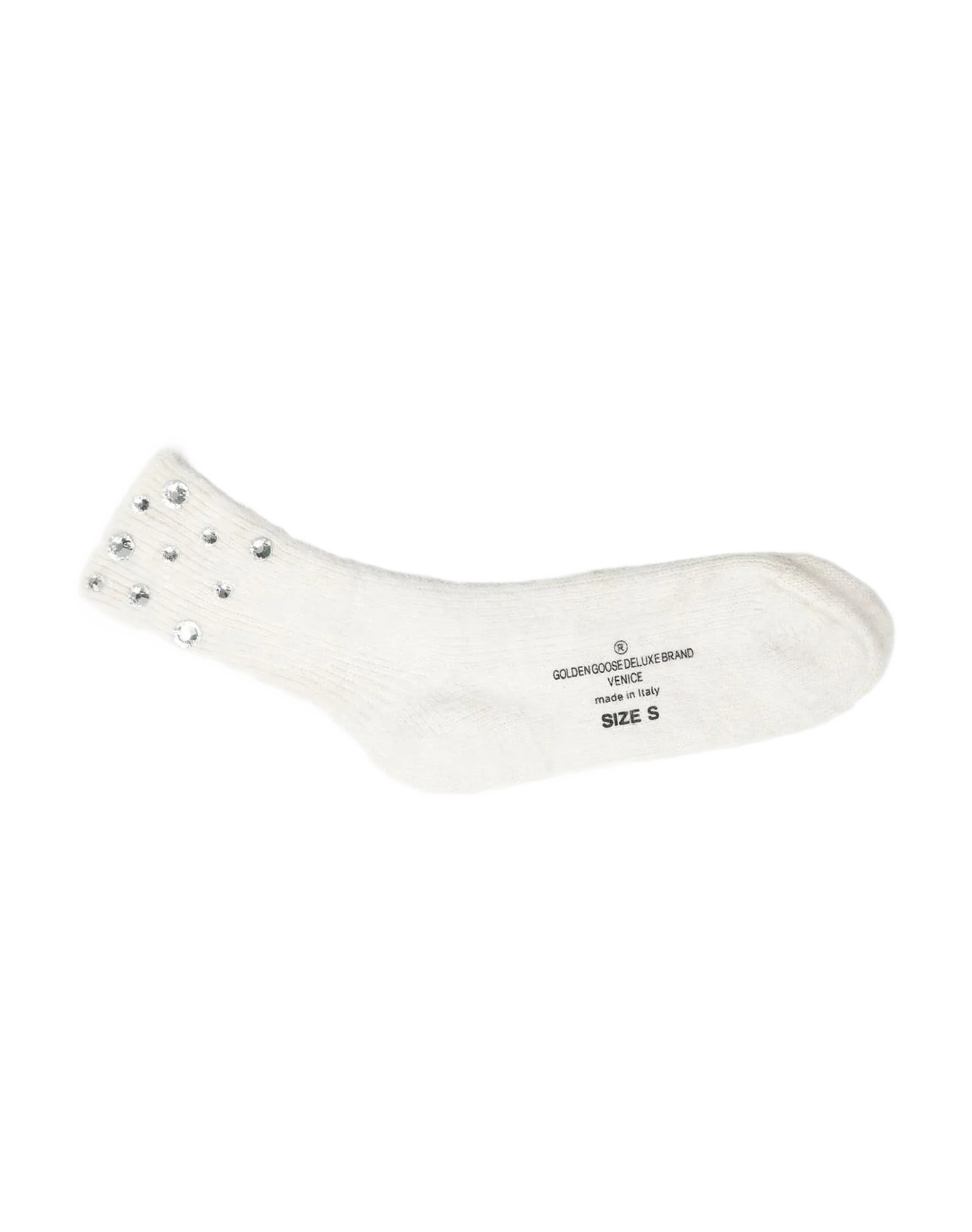 Women | Socks Ormea White with Diamonds