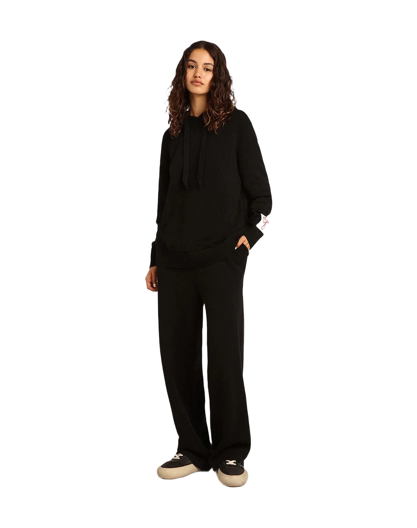Women | Space-Star Sabots Black Nylon with Black Leather Star | Black - Image 5