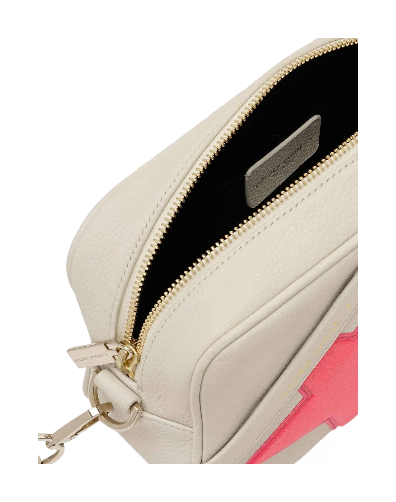 Women | Star Bag Made Of Pebbled Leather with Neon Pink Star - Image 2