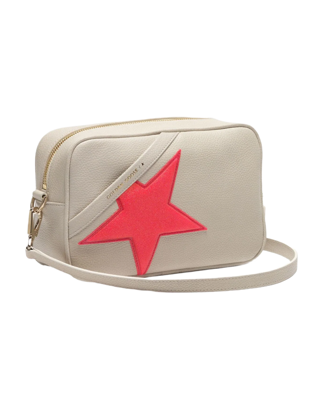 Women | Star Bag Made Of Pebbled Leather with Neon Pink Star - Image 6