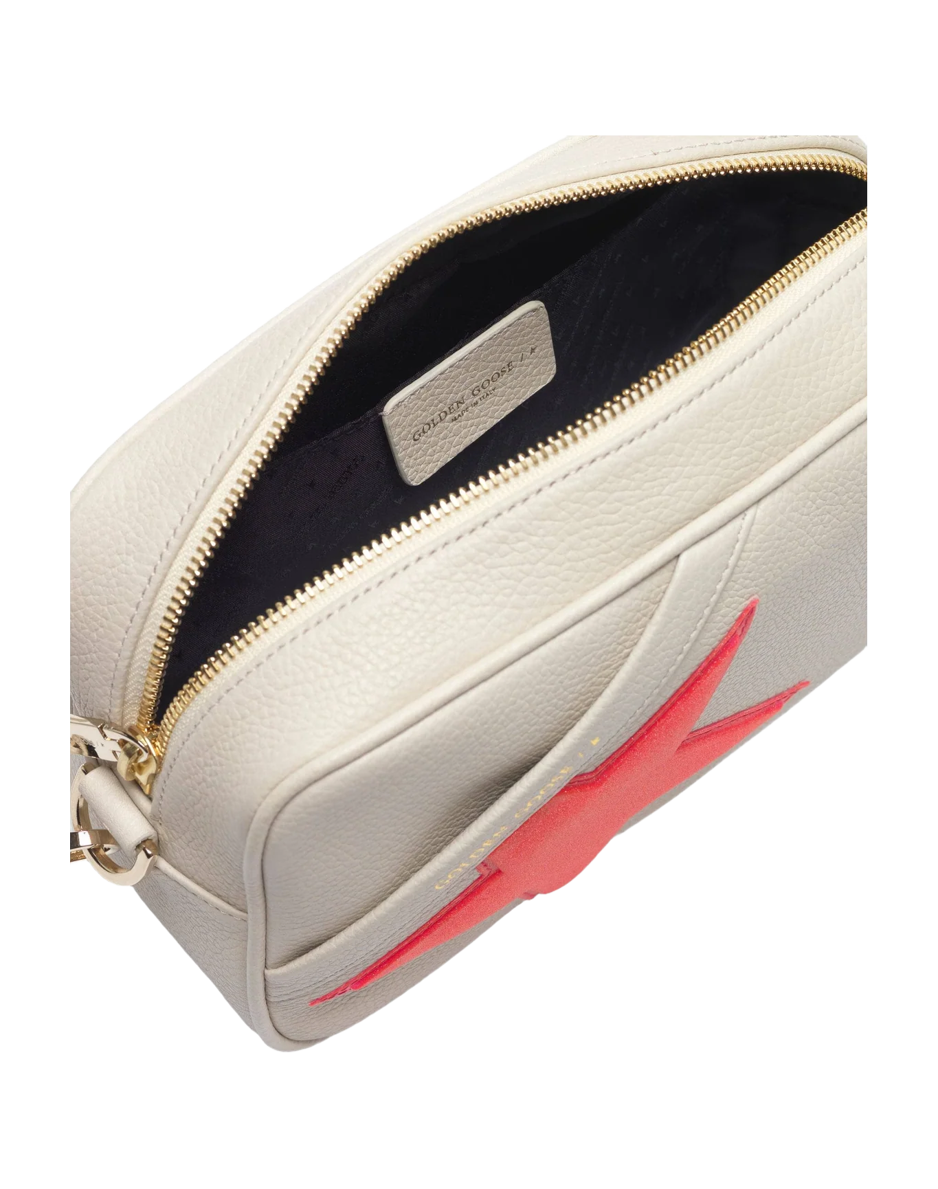 Women | Star Bag Made Of Pebbled Leather with Neon Pink Star - Image 9