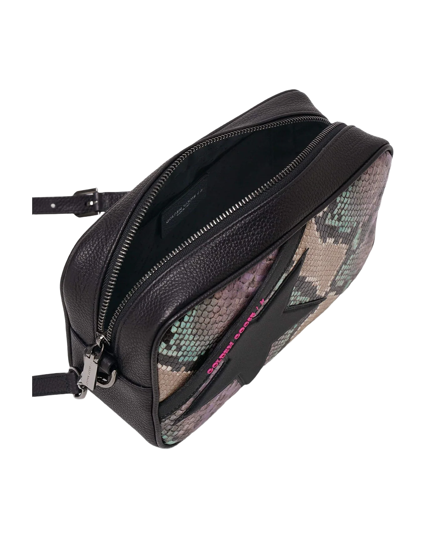 Women | Star Bag with Python Print & Glitter Star - Image 8