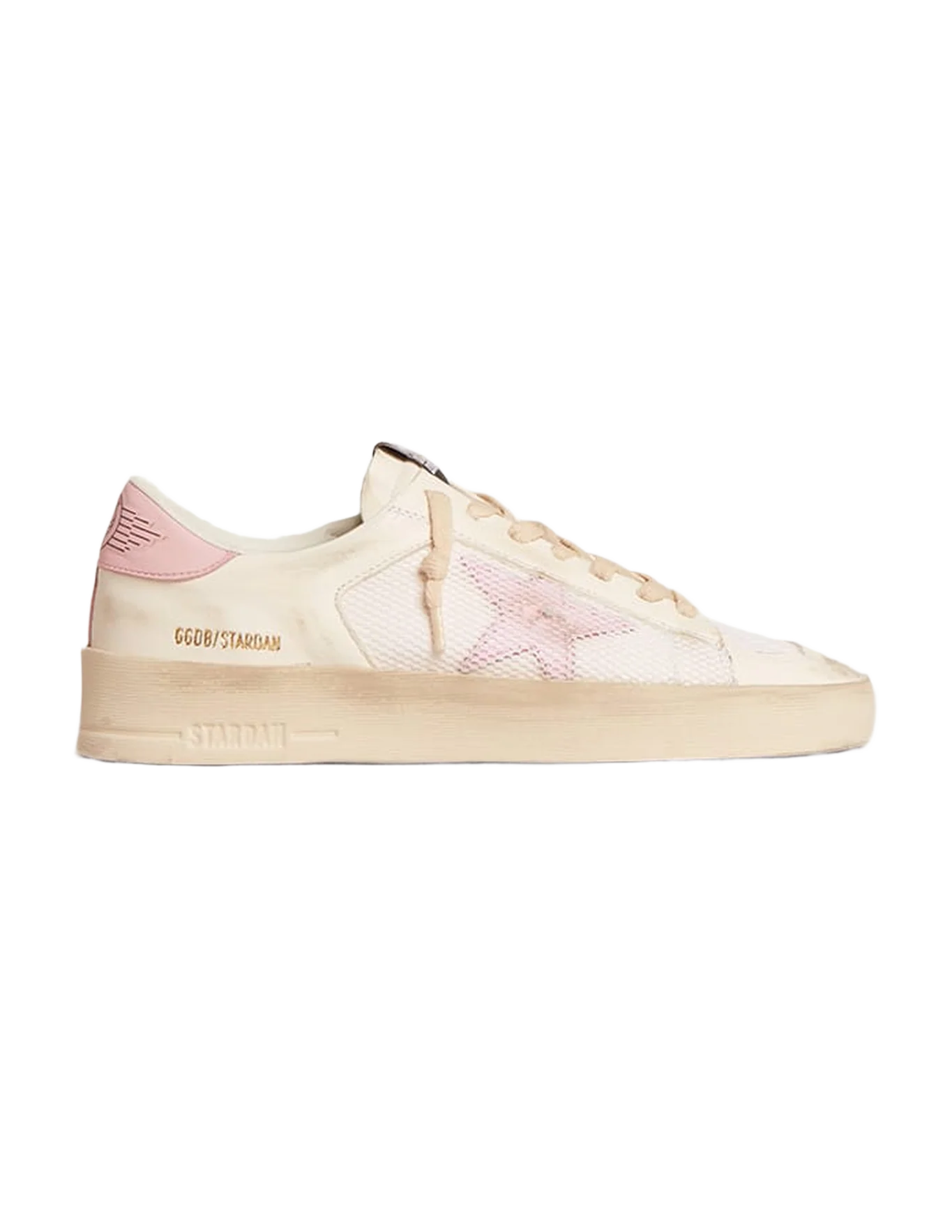 Women | Stardan Sneakers with Pink Star | White x Orchid Pink - Image 3
