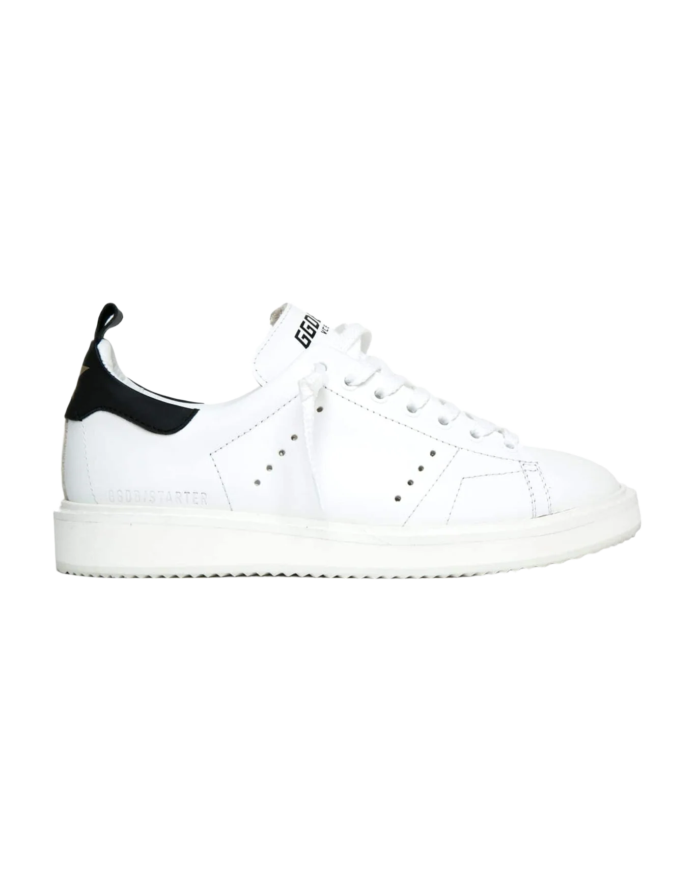 Women | Starter Sneakers Leather with Black Heel Tab